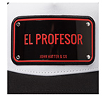 Бейсболка JOHN HATTER арт. 1-1057-U00 El Profesor   (черный / белый)
