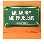 Бейсболка JOHN HATTER арт. R-1088-U00 Mo Money Mo Problems (оранжевый)