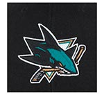 Бейсболка 47 BRAND арт. H-MVP22WBV San Jose Sharks NHL (черный / голубой)