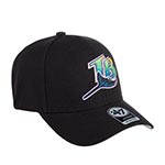 Бейсболка 47 BRAND арт. BCPTN-MVP30WBV Tampa Bay Rays MLB (черный)