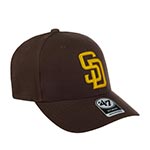 Бейсболка 47 BRAND арт. B-MVP21WBV-BWA San Diego Padres MLB (коричневый)