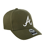Бейсболка 47 BRAND арт. B-MVP01WBV-SW Atlanta Braves MLB (оливковый)