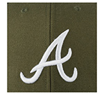 Бейсболка 47 BRAND арт. B-MVP01WBV-SW Atlanta Braves MLB (оливковый)