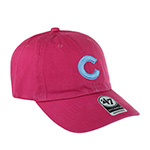 Бейсболка 47 BRAND арт. B-BLPRK05GWS-OH Chicago Cubs MLB (ярко-розовый)