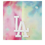 Бейсболка 47 BRAND арт. B-TDMVP12PTP-WH Los Angeles Dodgers MLB (салатовый / розовый)