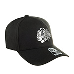 Бейсболка 47 BRAND арт. H-MPDTP04WBP-BKB Chicago Blackhawks NHL (черный / белый)