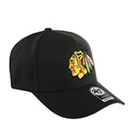 Бейсболка 47 BRAND арт. H-REPDT04WBP-BK Chicago Blackhawks NHL (черный)