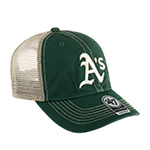 Бейсболка 47 BRAND арт. B-TRWLR18GWP-VG Oakland Athletics MLB (зеленый)