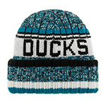 Шапка 47 BRAND арт. H-QTOSS25ACE-BK Anaheim Ducks NHL (бирюзовый / белый / черный)