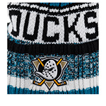 Шапка 47 BRAND арт. H-QTOSS25ACE-BK Anaheim Ducks NHL (бирюзовый / белый / черный)