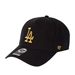 Бейсболка 47 BRAND арт. B-MPDTP12WBP-BKGD Los Angeles Dodgers MLB (черный / золотой)