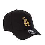 Бейсболка 47 BRAND арт. B-MPDTP12WBP-BKGD Los Angeles Dodgers MLB (черный / золотой)