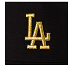 Бейсболка 47 BRAND арт. B-MPDTP12WBP-BKGD Los Angeles Dodgers MLB (черный / золотой)