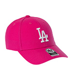 Бейсболка 47 BRAND арт. B-MVP12WBV-MAG Los Angeles Dodgers MLB (розовый)