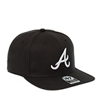 Бейсболка 47 BRAND арт. B-NSHOT01WBP-BKD Atlanta Braves MLB (черный)