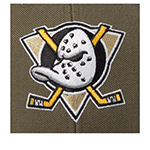 Бейсболка 47 BRAND арт. H-MVP25WBV-SW Anaheim Ducks NHL (оливковый)
