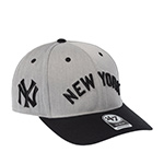 Бейсболка 47 BRAND арт. BCPTN-FLOUT17KHP-GYA11 New York Yankees MLB (светло-серый / черный)