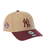 Бейсболка 47 BRAND арт. BCWS-SUMTT17WBP-KH96 New York Yankees MLB (кремовый / бордовый)