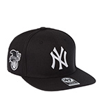 Бейсболка 47 BRAND арт. B-SRS17WBP-BK New York Yankees MLB (черный)