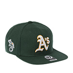 Бейсболка 47 BRAND арт. B-SRS18WBP-DGO Oakland Athletics MLB (зеленый)