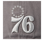 Бейсболка 47 BRAND арт. K-BLPRK16GWS-DY Philadelphia 76Ers NBA (серый)