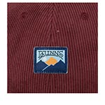Бейсболка DJINNS арт. 6P TrueFit Cord Mountains (бордовый)