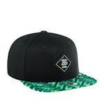 Бейсболка DJINNS арт. 6P SB BatiquePeak 2.0 (черный / зеленый)