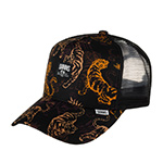 Бейсболка DJINNS арт. HFT Aloha Tiger (черный / оранжевый)