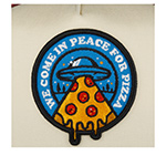 Бейсболка DJINNS арт. HFT Food Peace Pizza (кремовый / синий / бордовый)
