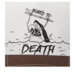 Бейсболка COASTAL арт. HFT Board To Death (коричневый / белый)