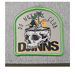 Бейсболка DJINNS арт. HFT Cap DNC Scull (светло-серый / оливковый)