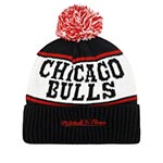 Шапка MITCHELL NESS арт. MN1-EU105-WORD-CHIB-BLK Chicago Bulls NBA  (черный / белый)