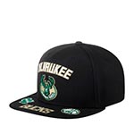 Бейсболка MITCHELL NESS арт. HHSS2998-MBUYYPPPBLCK Milwaukee Bucks NBA (черный)