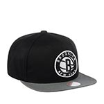 Бейсболка MITCHELL NESS арт. HHSS3264-BNEYYPPPBKGY Brooklyn Nets NBA (черный / серый)