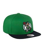 Бейсболка MITCHELL NESS арт. HHSS3264-BCEYYPPPGNBK Boston Celtics NBA (зеленый / черный)