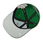 Бейсболка MITCHELL NESS арт. HHSS3264-BCEYYPPPGNBK Boston Celtics NBA (зеленый / черный)