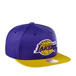 Бейсболка MITCHELL NESS арт. HHSS3264-LALYYPPPPRYW Los Angeles Lakers NBA (фиолетовый / желтый)