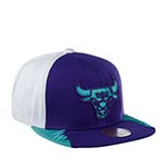 Бейсболка MITCHELL NESS арт. HHSS1102-CBUYYPPPPURP Chicago Bulls NBA (фиолетовый / белый)