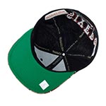 Бейсболка MITCHELL NESS арт. HHSS1101-P76YYPPPBLCK Philadelphia 76Ers NBA (черный / коричневый)