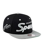Бейсболка MITCHELL NESS арт. MN-ND49Z-2TSCRIPT-SASPURS San Antonio Spurs NBA (черный / серый)