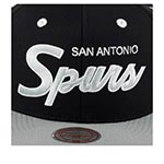 Бейсболка MITCHELL NESS арт. MN-ND49Z-2TSCRIPT-SASPURS San Antonio Spurs NBA (черный / серый)