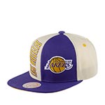 Бейсболка MITCHELL NESS арт. HHSS5290-LALYYPPPOFWH Los Angeles Lakers NBA (фиолетовый / белый)