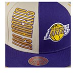 Бейсболка MITCHELL NESS арт. HHSS5290-LALYYPPPOFWH Los Angeles Lakers NBA (фиолетовый / белый)