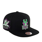 Бейсболка MITCHELL NESS арт. HHSS5471-MBUYYPPPBLCK Milwaukee Bucks NBA (черный)