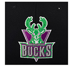 Бейсболка MITCHELL NESS арт. HHSS5471-MBUYYPPPBLCK Milwaukee Bucks NBA (черный)