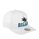 Бейсболка MITCHELL NESS арт. HHSS5758-SJSYYPPPWHIT San Jose Sharks NHL (белый)