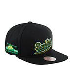 Бейсболка MITCHELL NESS арт. HHSS5820-SSUYYPPPBLCK Seattle Supersonics NBA (черный)