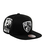 Бейсболка MITCHELL NESS арт. HHSS6044-BNEYYPPPBLCK Brooklyn Nets NBA (черный)
