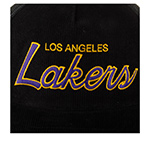 Бейсболка MITCHELL NESS арт. HHSS6002-LALYYPPPBLCK Los Angeles Lakers NBA (черный)