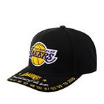 Бейсболка MITCHELL NESS арт. HHSS6268-LALYYPPPBLCK Los Angeles Lakers NBA (черный)